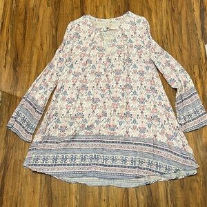 EN CRÈME tunic long sleeve dress